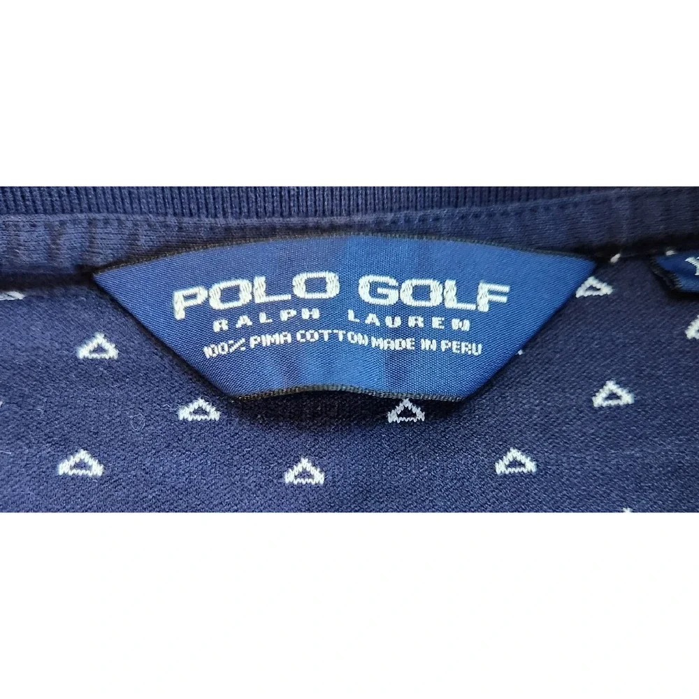 POLO RALPH LAUREN Shirt Mens  Extra Large Golf Short Sleeve‎ Teal Navy Blue XL